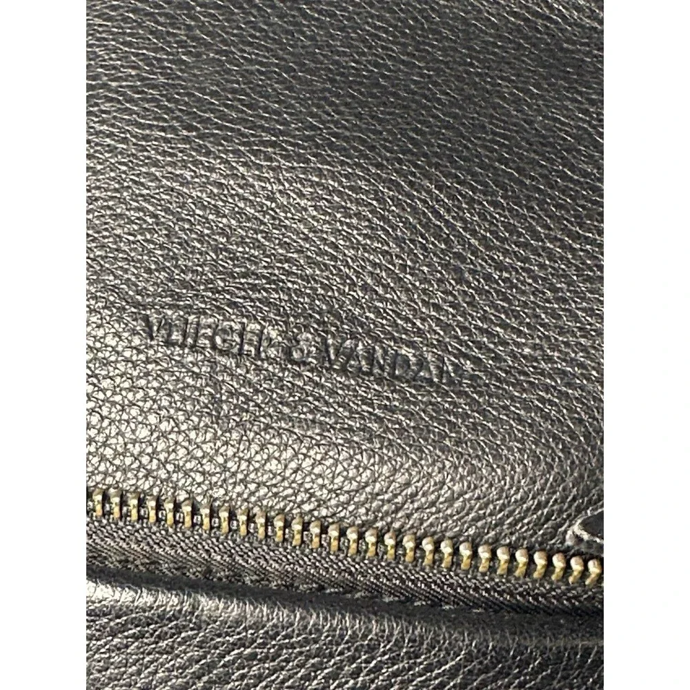 VLIEGER & VANDAM Black Leather Gun Backpack